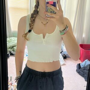 american eagle henley tank top!